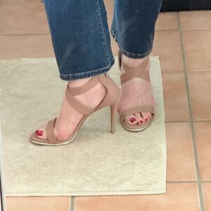 Kenneth Cole Tan Strappy Heels Brooke Cross